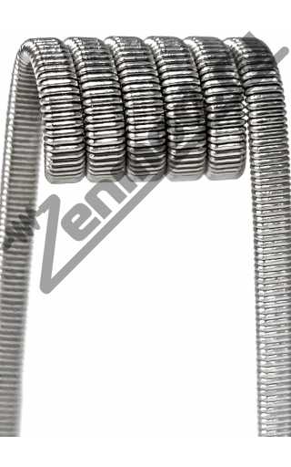 Спираль Flat Clapton SS316L 0.8x0.3мм 0.28 Ом