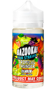 BAZOOKA! Tropical Thunder - Rainbow Sour Straws 100мл