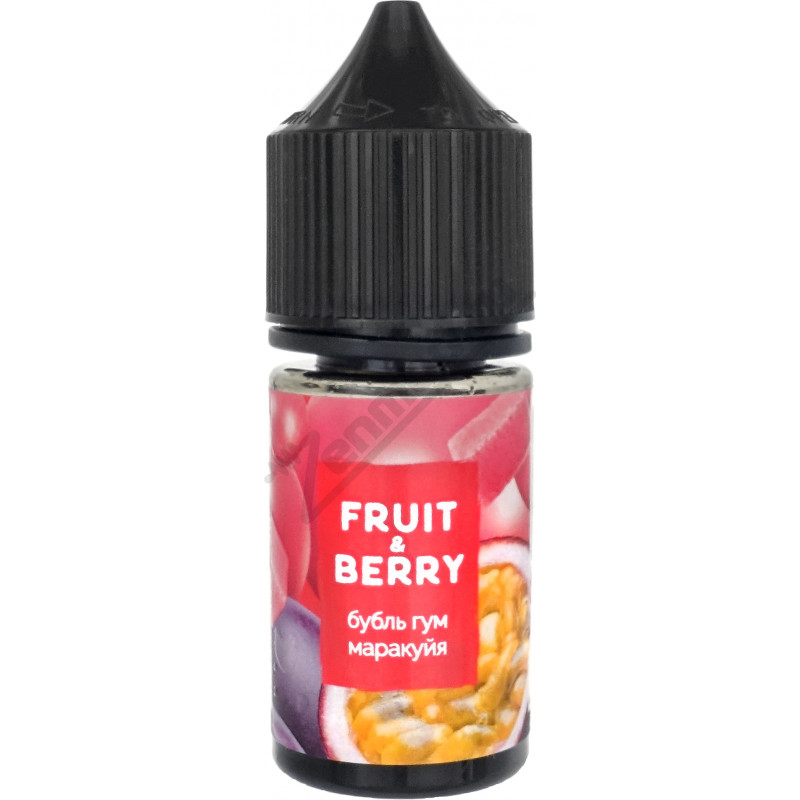 Фото и внешний вид — Fruit & Berry SALT - Бубль гум и маракуйя 30мл
