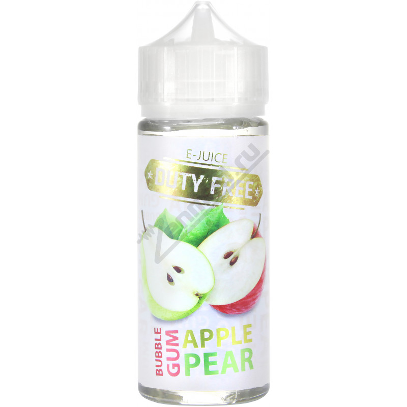Фото и внешний вид — DUTY FREE WHITE - Bubblegum Apple Pear 120мл