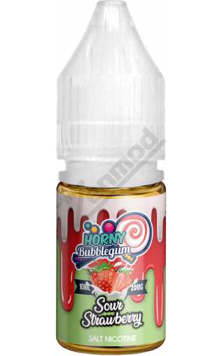 HORNY Bubblegum SALT - Sour Strawberry 10мл