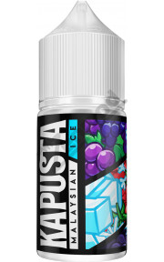 KAPUSTA Malaysian ICE SALT - Виноград Ежевика Малина 30мл