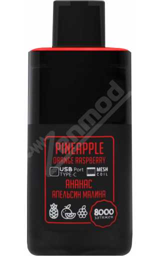TIKOBAR 8000 - Ананас Апельсин Малина