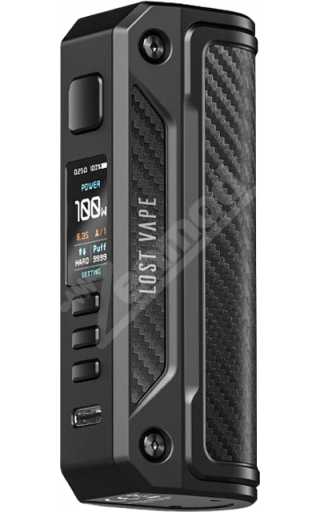 Lost Vape Thelema Solo 100W Mod Black Carbon Fiber Lost Vape Thelema Solo 100W Mod Black Carbon Fiber
